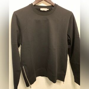 Vince mens crew neck w side zippers